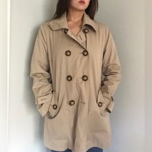 London Fog Double-Breasted Trench Coat